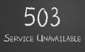 HTTP Status code 503 Service Unavailable Royalty Free Stock Photo