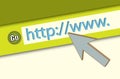 HTTP://WWW. Browser Closeup Royalty Free Stock Photo