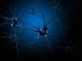 Illustration of Active nerve cell Royalty Free Stock Photo