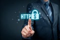 HTTPS concept Royalty Free Stock Photo