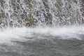 River waterfall with negative ions. Royalty Free Stock Photo