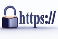 HTTPS secure connection sign in browser address.