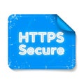 Https secure connection symbol demonstrating online security and data protection Royalty Free Stock Photo