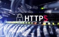 HTTPS, Secure data transfer protocol used on the World Wide Web Royalty Free Stock Photo