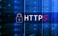 HTTPS, Secure data transfer protocol used on the World Wide Web Royalty Free Stock Photo