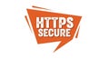 Https secure protocol web security connection icon symbol graphic Royalty Free Stock Photo
