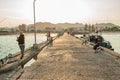 Hua Hin Fishing Pier Royalty Free Stock Photo