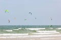 Kiteboarder kitesurfer activities The main kiteboarding season