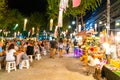 HUA HIN, THAILAND - FEB 24 2019: Cicada Market in Hua Hin. It is a famous night market, consist of handmade decorative items,