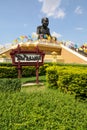 Hua Hin, THAILAND - January 25, 2020: Big Buddha Statue at Wat Huay Mongkol Temple the famous landmark in Thailland Royalty Free Stock Photo