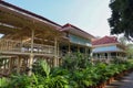 Hua hin, Thailand-January 25,2020:The Mrigadayavan Palace (Marukhathaiyawan castle) is beautiful and faomus at Hua hin