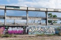 HUA HIN ,THAILAND - May30,2015 :Graffiti abandoned old factory s