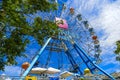 The colorful ferris wheel in Santorini Park, an interesting Greek theme parks and amusement parks in Thailand