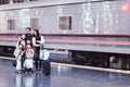 Memories at Hua Lampong Railway Station: Asian Family's Happy Holiday Selfie