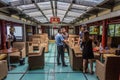 HUA SHAN, CHINA - AUGUST 4, 2018: Interior of a cafe at Hua Shan mountain in Shaanxi province, Chi