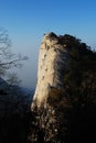 Hua Shan mountain cliff Royalty Free Stock Photo