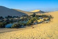 Huacachina - desert oasis near Ica in Peru, South America Royalty Free Stock Photo