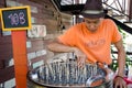 HUAHIN, Thailand : Man selling Icecream