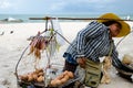 HUAHIN Thailand : Woman selling food