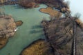 Huai `an, jiangsu province, China: the ancient Yellow River wetland park looks like an oil painting Royalty Free Stock Photo