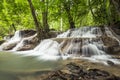 Huai Mae Kamin Waterfall in Kanchanaburi,Thailand Royalty Free Stock Photo