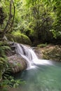 Huai Mae Kamin waterfall Srinakarin Dam in Kanchanaburi