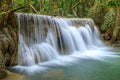 Huai Mae Khamin Waterfall, Khuean Srinagarindra National Park, Kanchanaburi, Thailand Royalty Free Stock Photo