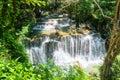 Huai mae khamin waterfall in khuean srinagarindra national park kanchanaburi thailand