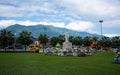 Hualien railway station park in front of the train station and m