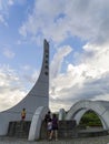 Overcast view of the Jing Pu Tropic of Cancer landmark