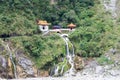 Changchun Eternal Spring Shrine in Taroko National Park, Xiulin, Hualien, Taiwan Royalty Free Stock Photo