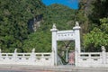 Entrance of Shakadang Trail Mysterious Valley Trail at Taroko National Park. a famous tourist