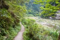 Shakadang Trail Mysterious Valley Trail. a famous tourist spot in Taroko National Park, Xiulin, Hualien, Taiwan Royalty Free Stock Photo