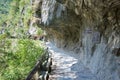 Shakadang Trail Mysterious Valley Trail at Taroko National Park. a famous tourist spot in Xiulin, Hualien, Taiwan Royalty Free Stock Photo