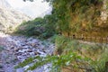 Shakadang Trail Mysterious Valley Trail at Taroko National Park. a famous tourist spot in Xiulin, Hualien, Taiwan