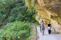 Shakadang Trail Mysterious Valley Trail at Taroko National Park. a famous tourist spot in Xiulin, Hualien, Taiwan