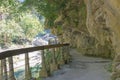 Shakadang Trail Mysterious Valley Trail at Taroko National Park. a famous tourist spot in Xiulin