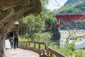 Shakadang Trail Mysterious Valley Trail at Taroko National Park. a famous tourist spot in Xiulin, Hualien, Taiwan Royalty Free Stock Photo