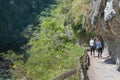 Shakadang Trail Mysterious Valley Trail at Taroko National Park. a famous tourist spot in Xiulin, Hualien, Taiwan Royalty Free Stock Photo