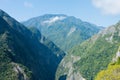 Beautiful scenic view from Zhuilu Cliff in Taroko National Park, Xiulin, Hualien, Taiwan Royalty Free Stock Photo