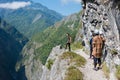 Zhuilu Cliff at Zhuilu Old Road in Taroko National Park, Xiulin, Hualien, Taiwan Royalty Free Stock Photo