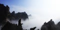 Huang Shan Mountain in the cloud sea