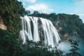 Huangguoshu Waterfall, famous scenery in Guizhou, China, karst terrain, waterfall height 77.8m, width 101m