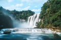 Huangguoshu Waterfall, famous scenery in Guizhou, China, karst terrain, waterfall height 77.8m, width 101m