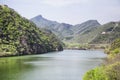 Huanghua Cheng lakeside great wall china Royalty Free Stock Photo