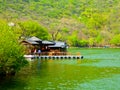 Huanghuacheng Great Wall Sightseeing Boat dock Royalty Free Stock Photo