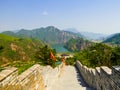 Huanghuacheng Lakeside Great Wall section Royalty Free Stock Photo