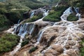 Huangjin Waterfall near YinYang Sea popular tourist destination in Taipei Taiwan