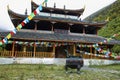 Huanglong Middle Temple in Huanlong scenic Area