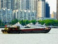 Huangpu river sightseeing boats in Shanghai